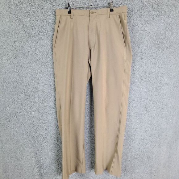 FootJoy FJ Performance Athletic Fit Golf Pants Golfing Mens Sz 32 X 30 Tan Beige - Picture 1 of 7